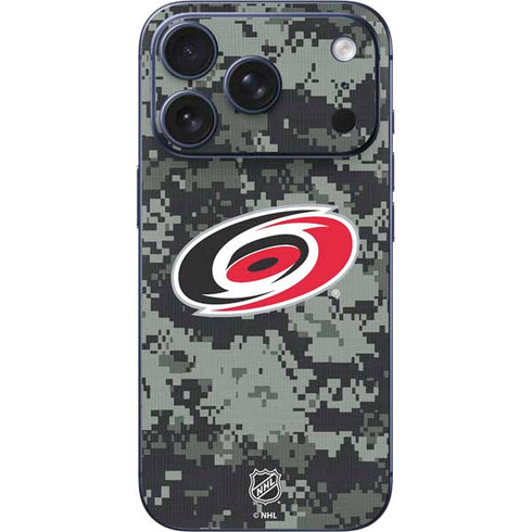 NHL Carolina Hurricanes Camo iPhone 17 Pro Skin